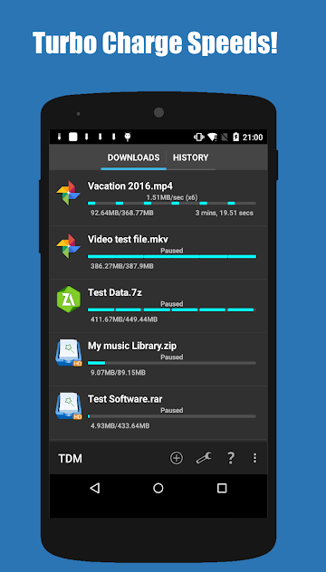 Turbo download manager APP